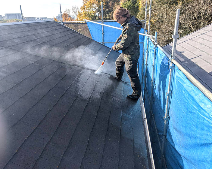 屋根・高圧洗浄