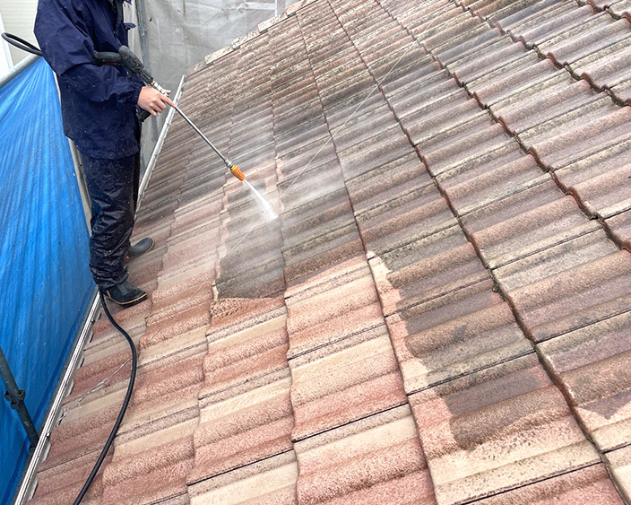 屋根・高圧洗浄